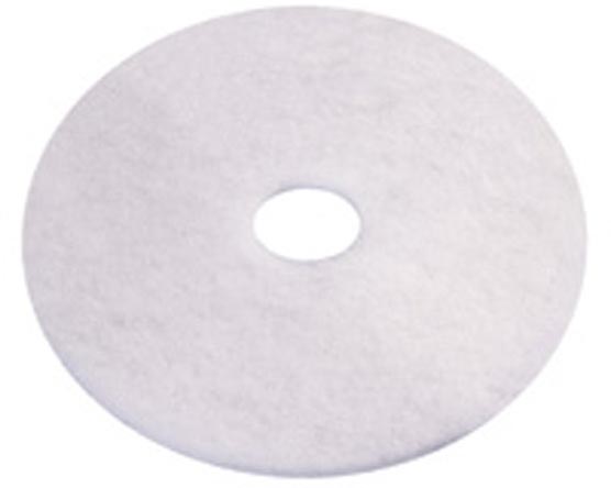 (image for) 12" White Floor Pad, case of 5